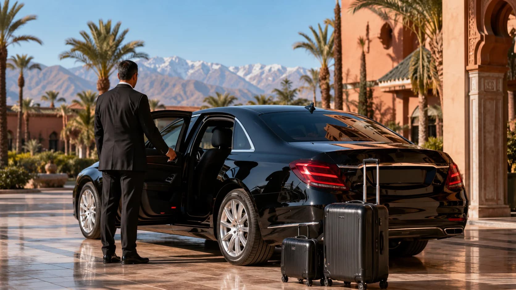 Auto con conducente a Marrakech per transfer aeroportuali e gite di un giorno