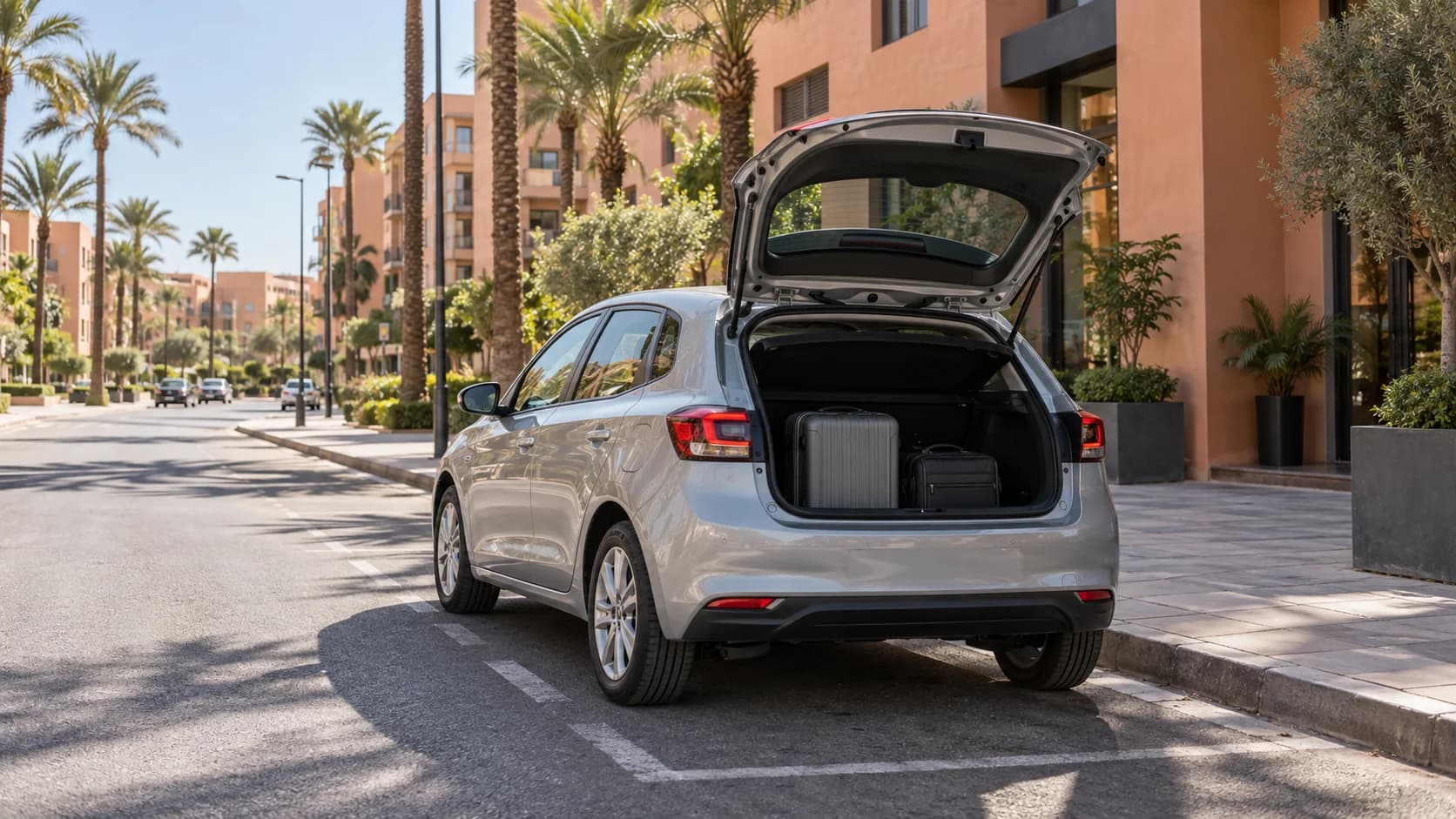 Aluguer de Hatchback em Marraquexe: Estacionamento, Bagagem e Utilizações