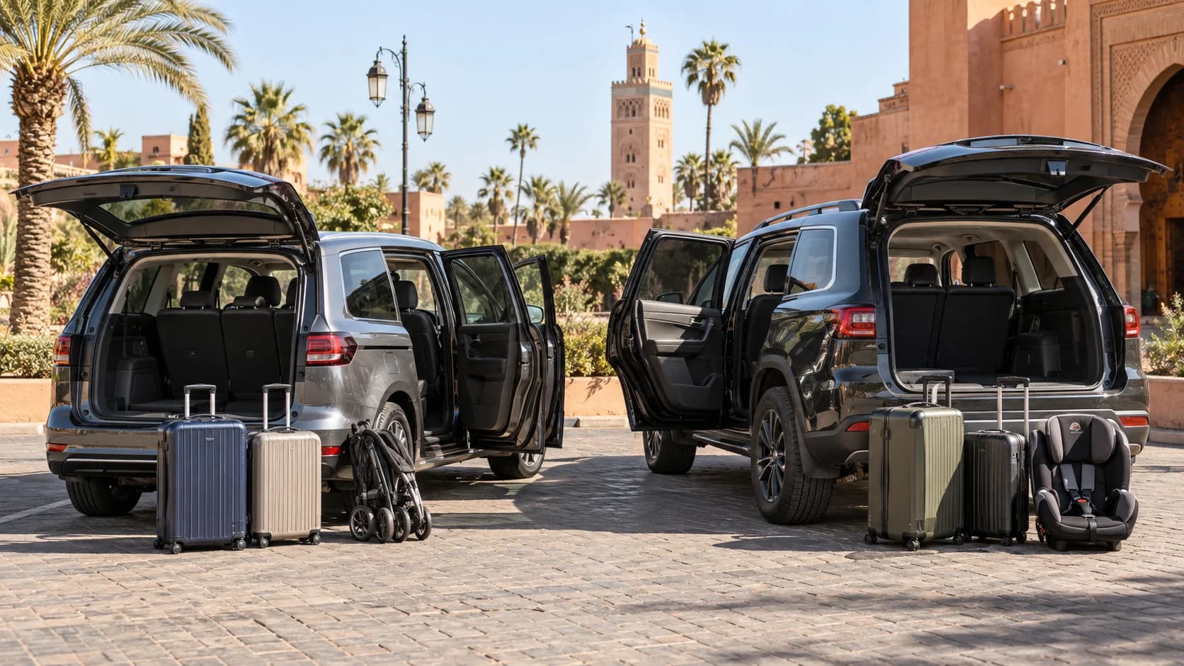 MPV vs SUV in Marrakech: Family Space, Child Seats and Luggage