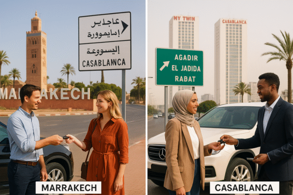 One-Way Rentals from Marrakech to Agadir/Essaouira/Casablanca: MarHireConditions & Fees